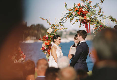 Дженни и Бен: австралийская цветочная свадьба