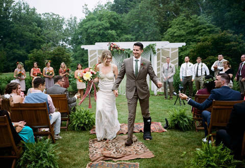 Джи и Майкл: богемная свадьба в Нью-Джерси