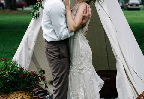 Джи и Майкл: богемная свадьба в Нью-Джерси