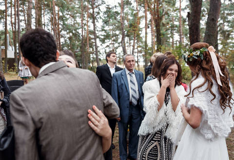 Эффектная свадебная церемония для Ильи и Веры в стиле эко - красивое осеннее торжество