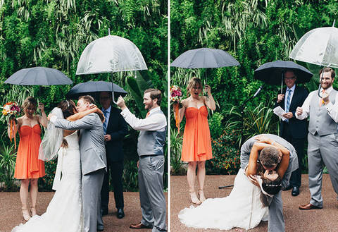 Эйлин и Джошуа: оригинальная свадьба под дождем