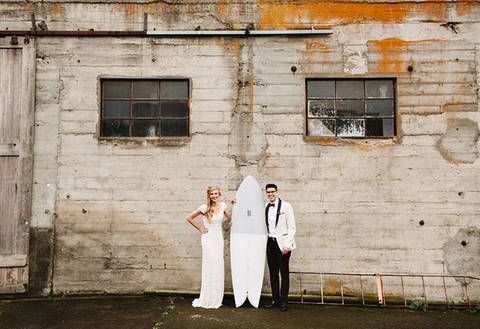 Энджи и Алекс: стильная вашингтонская свадьба в стиле лофт