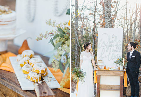 Fall Elopement Inspiration: камерная свадьба на природе