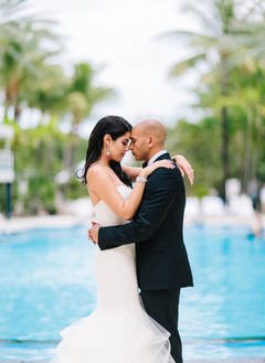 Габби и Мэтт: изысканная черно-белая свадьба в Майами