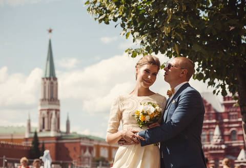 Потрясающая летняя свадьба Руслана и Насти в большом городе