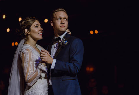 Романтичная свадьба Джессики и Джереми в Chicago Music Hall